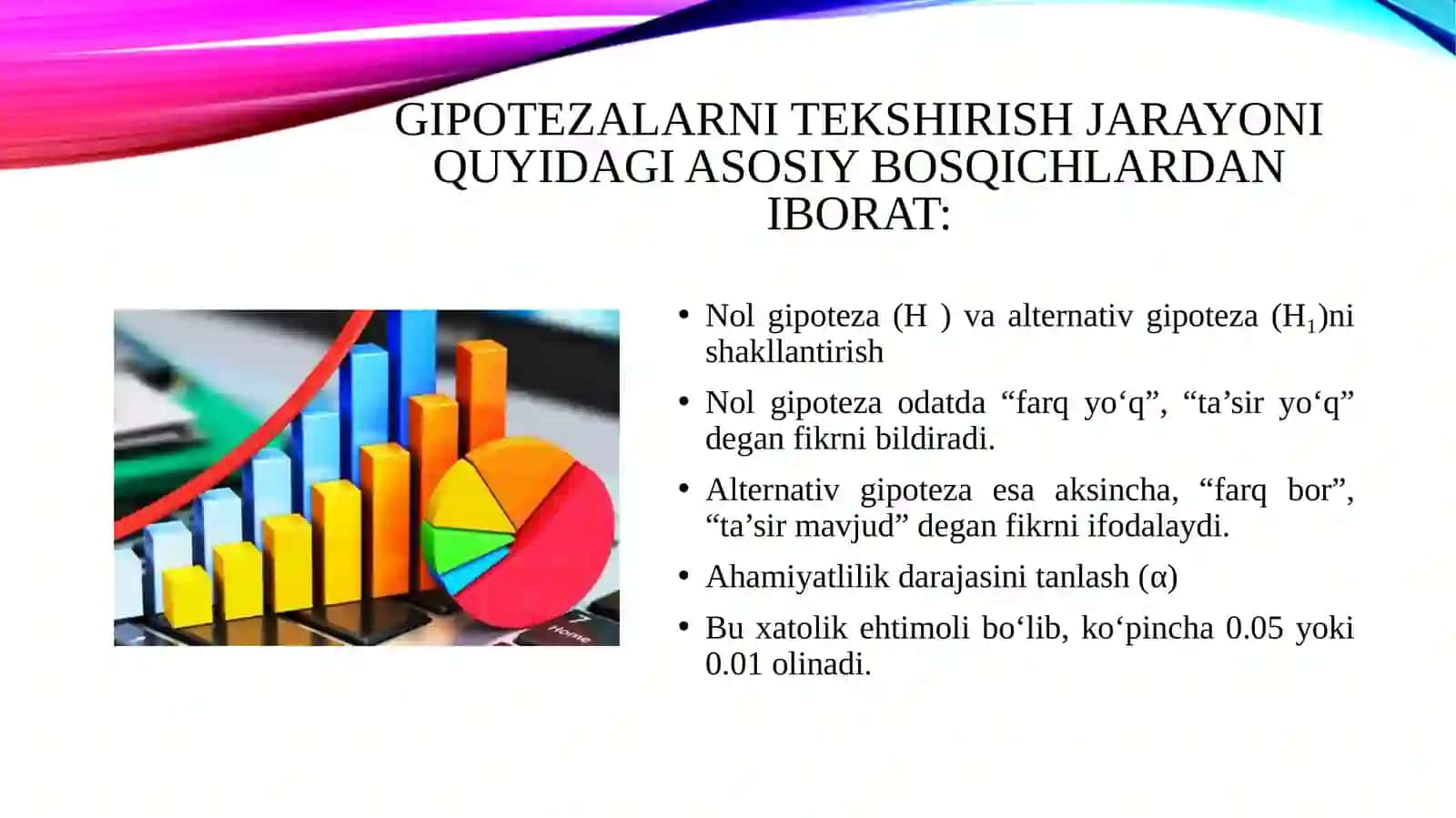 Statistik gipotezalarni tekshirish 4