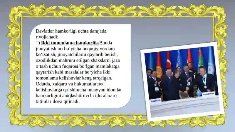 Jinoyatchilik bilan kurashda xalqaro hamkorlik 4