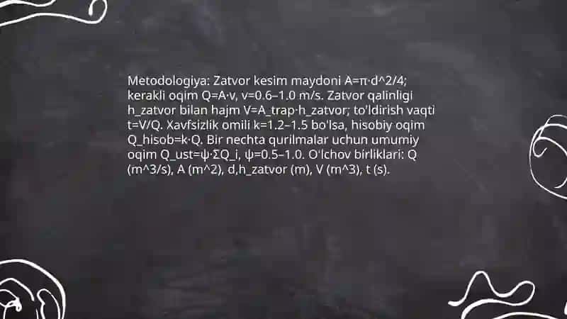 Gidravik zatvor hisobiy suv sarflari yuvish qurilmalari 4