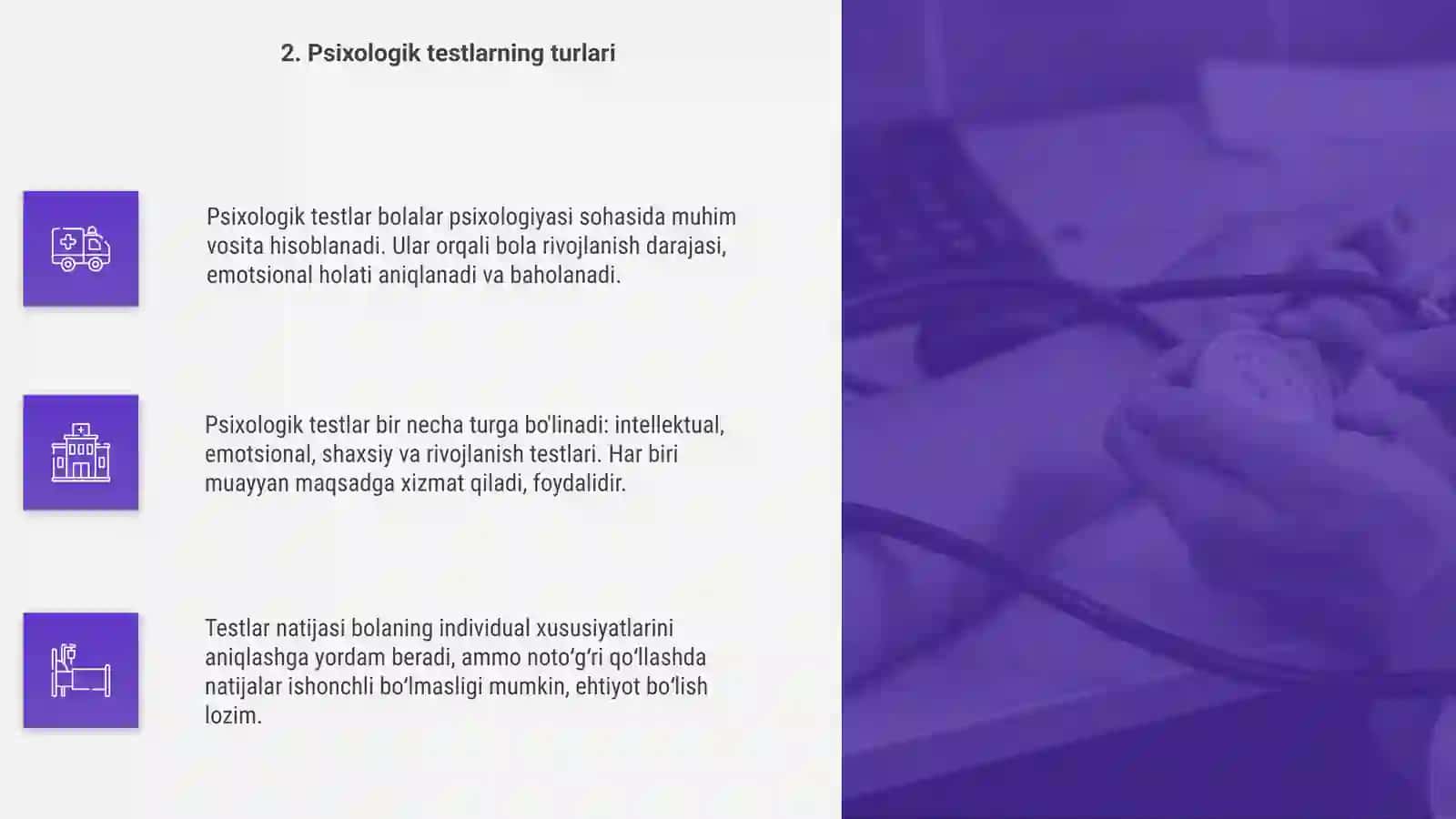 Bolalar psixalogiyasida testlardan foydalanish imkoniyatlari va cheklovlari 4