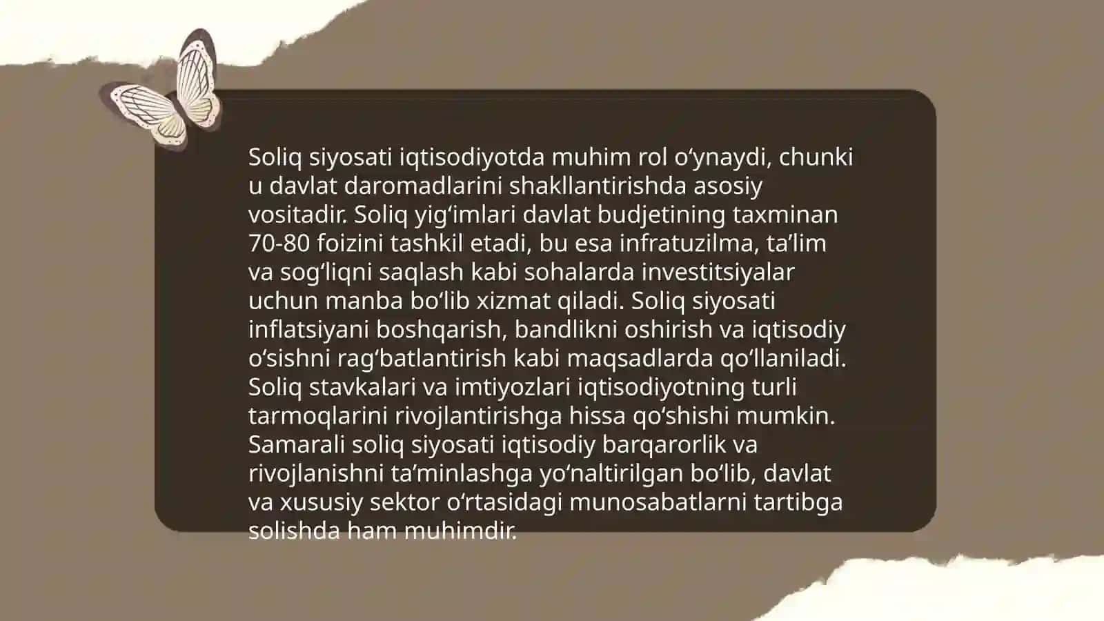 Soliqlarning iqtisodiyoti, mohiyati va axamiyati 4