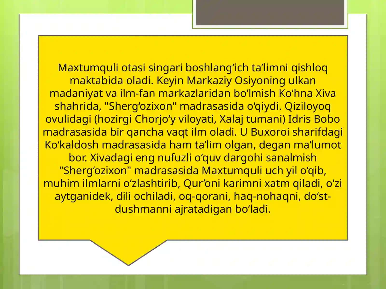 Maxtumqulining oʻzbek tilidagi asarlari va she'rlari 4
