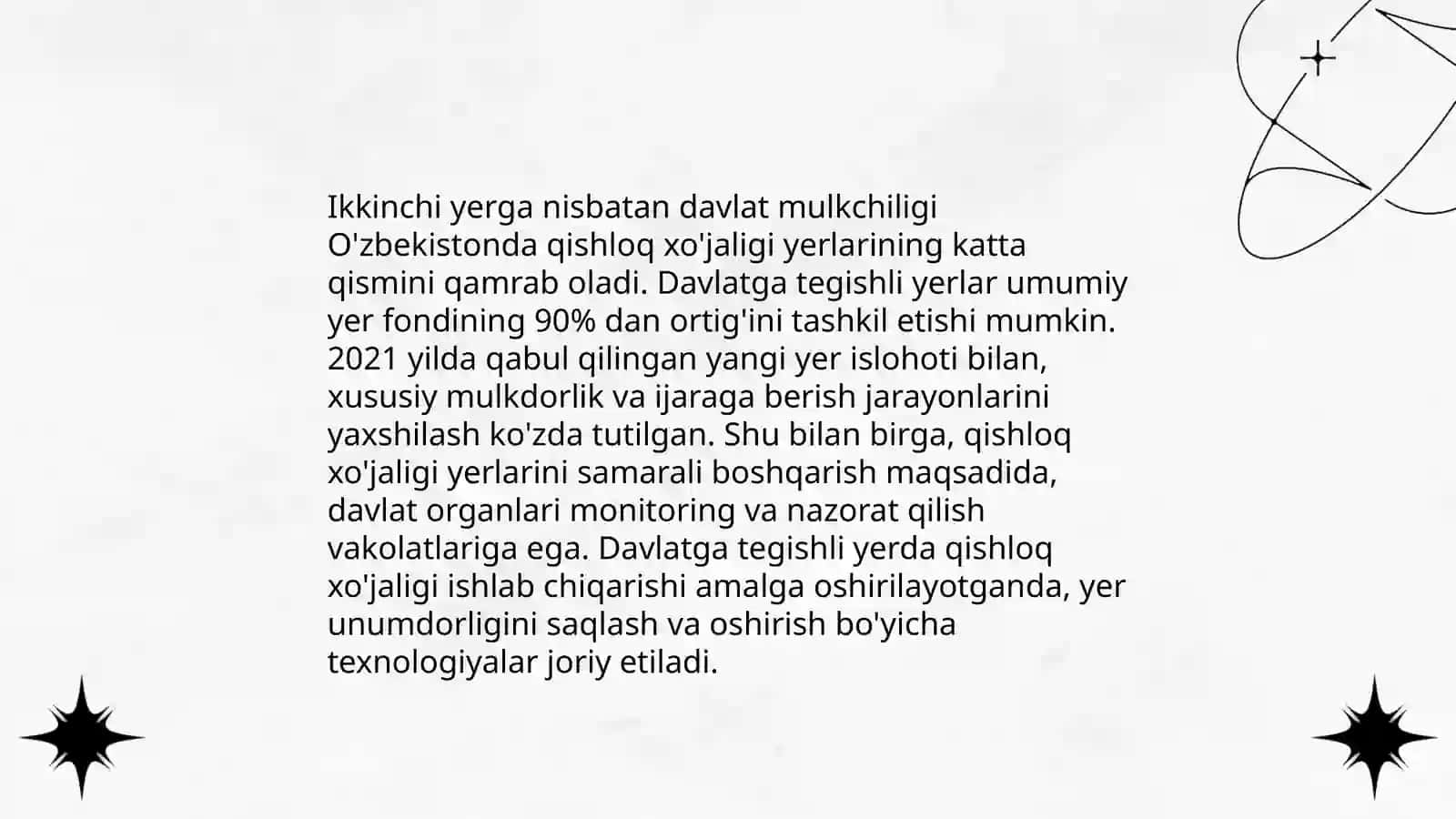 Yerga nisbatan mulkchilik shakillari 4
