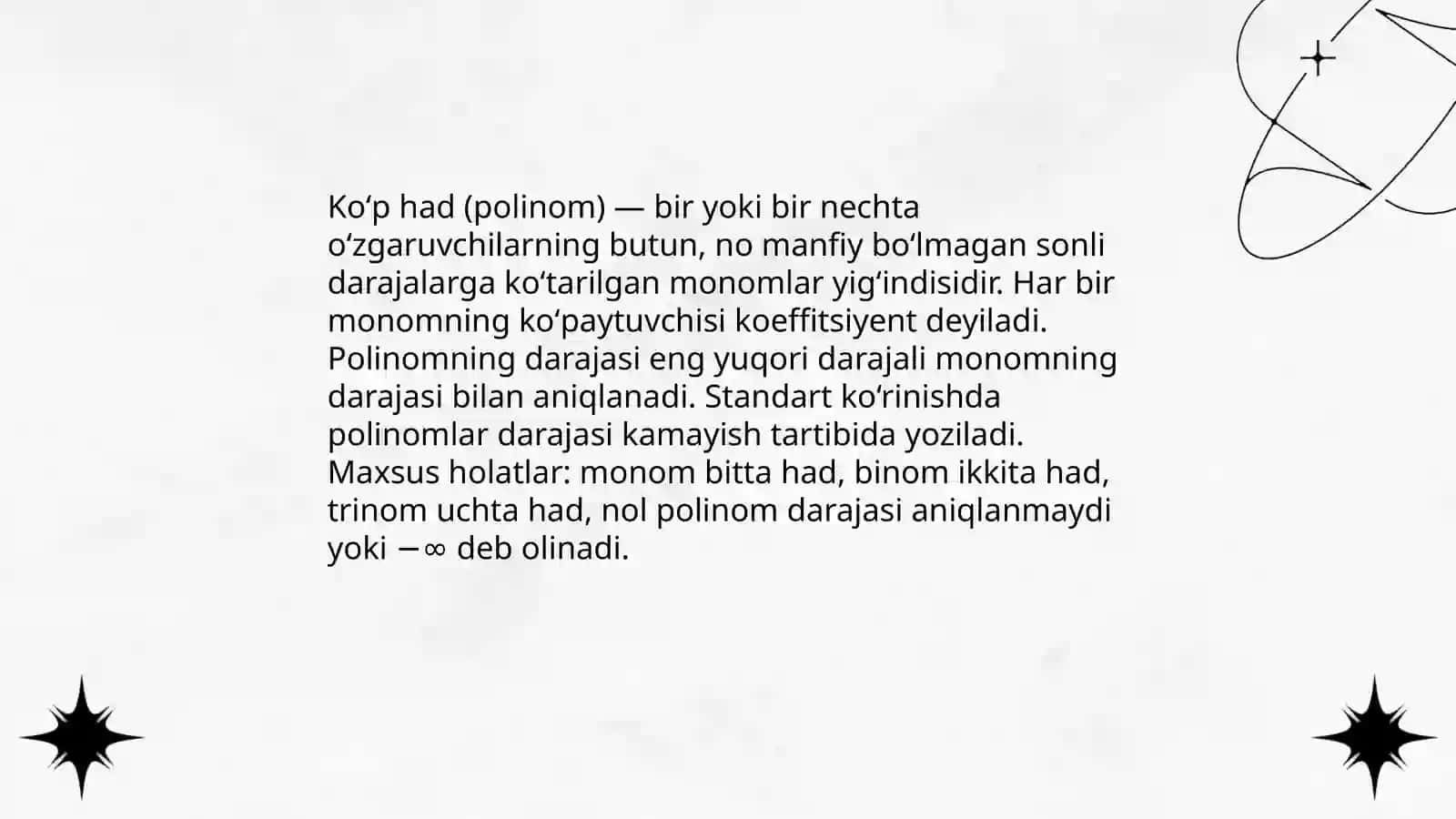 Matematikada bir had va koʻp had 4
