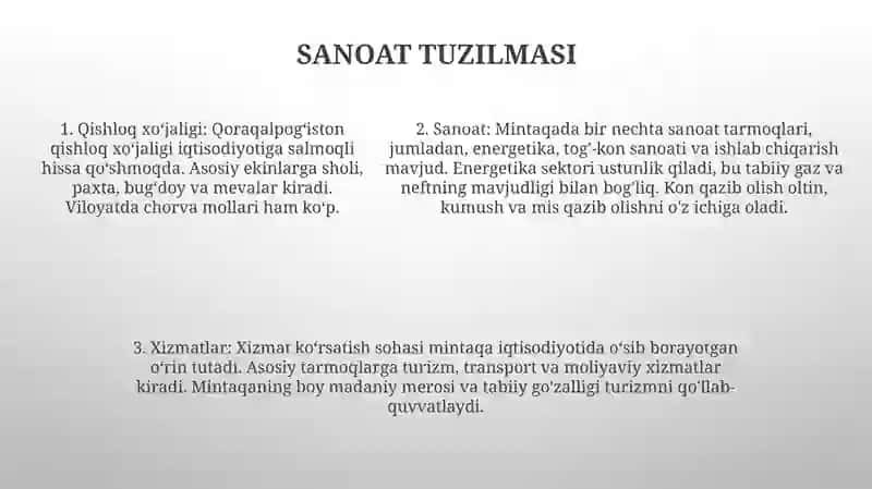 QoraqalpogʻIston Respublikasining Yalpi Ichki Mahsuloti 4