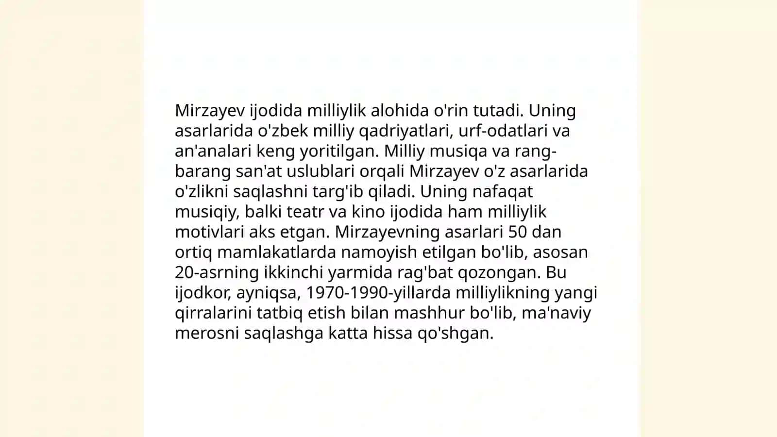 Alisher Mirzayevning ijodiy uslubi 4