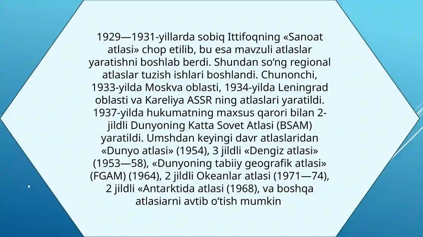 Атласлар ҳақида 4