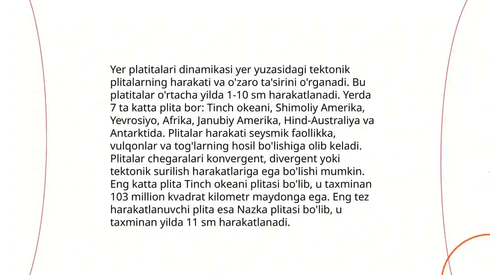 Tektonik harakatlar va Yer plitalari 4
