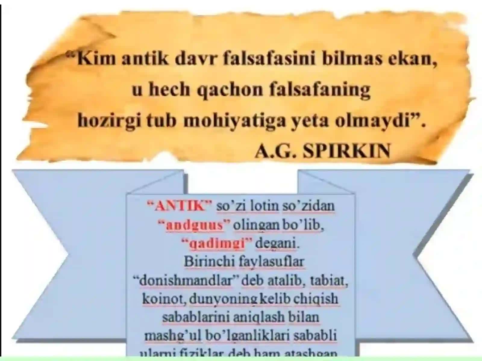 FALSAFANING TARAQQIYOT BOSQICHLARI. G'ARB FALSAFASI 4