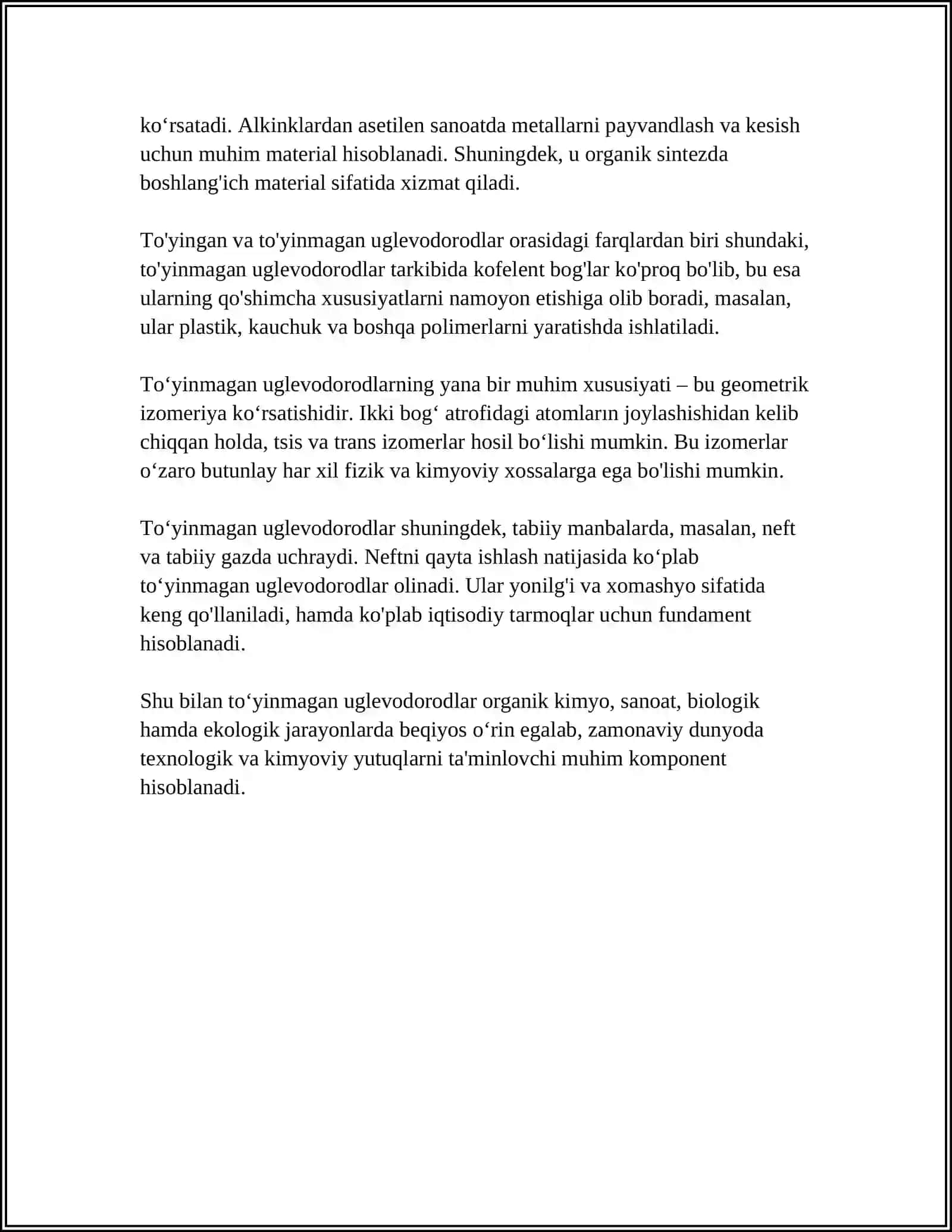 TOYINMAGAN UGLEVADARODLAR VA ULARNING XOSILALARI 4