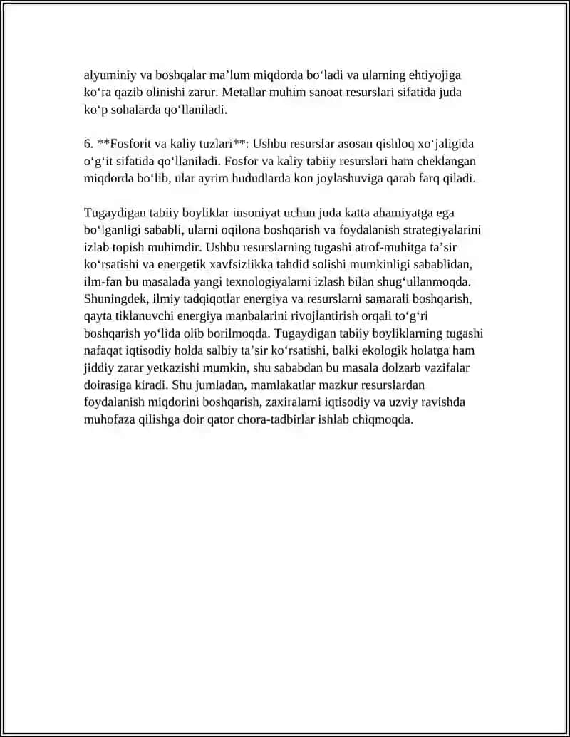 TUGAYDIGAN VA TUGAMAYDIGA TABIIY BOYLIKLAR 4