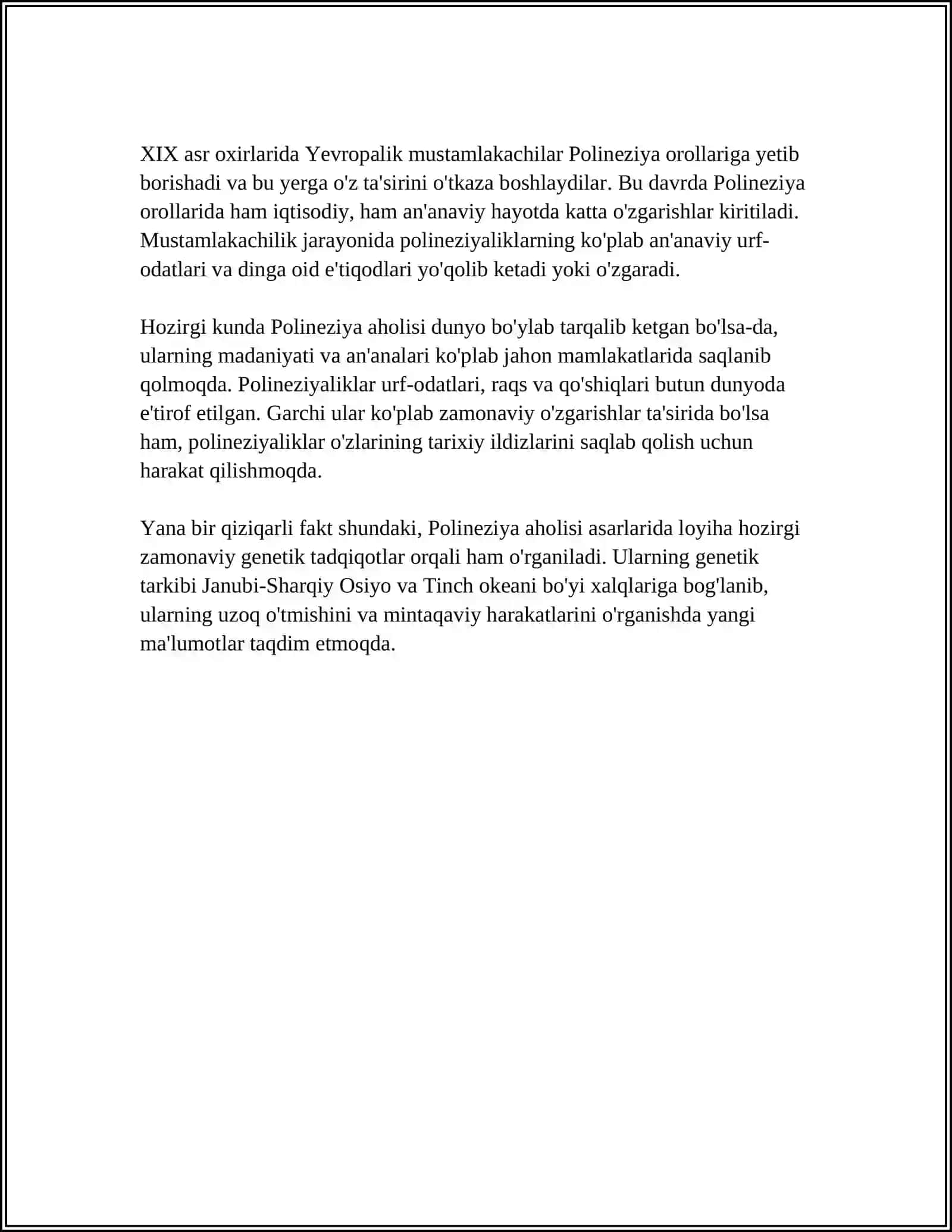 POLINEZIYALIKLARNING KELIB CHIQISHI 4