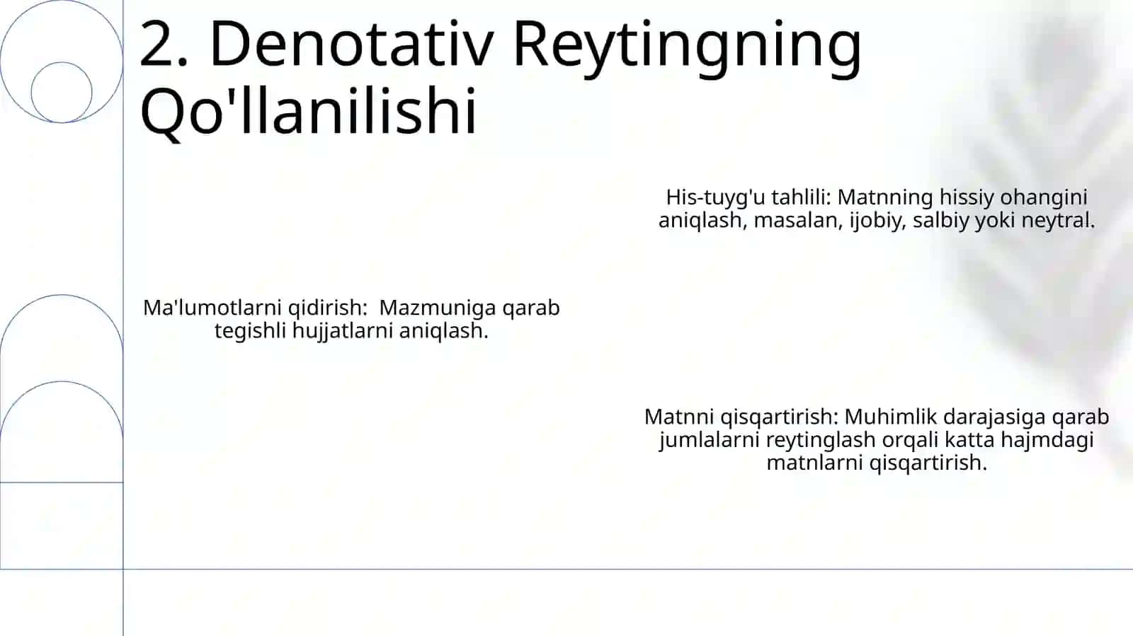 Denotativ ma'nolarda darajalanish 4