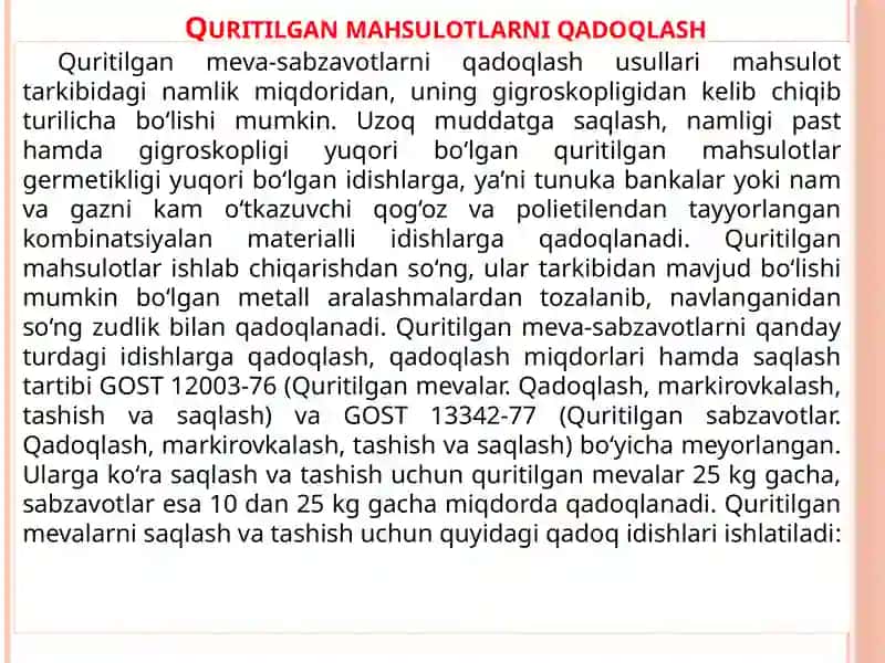 Subtropik ekin mahsulotlarini qadoqlash 4