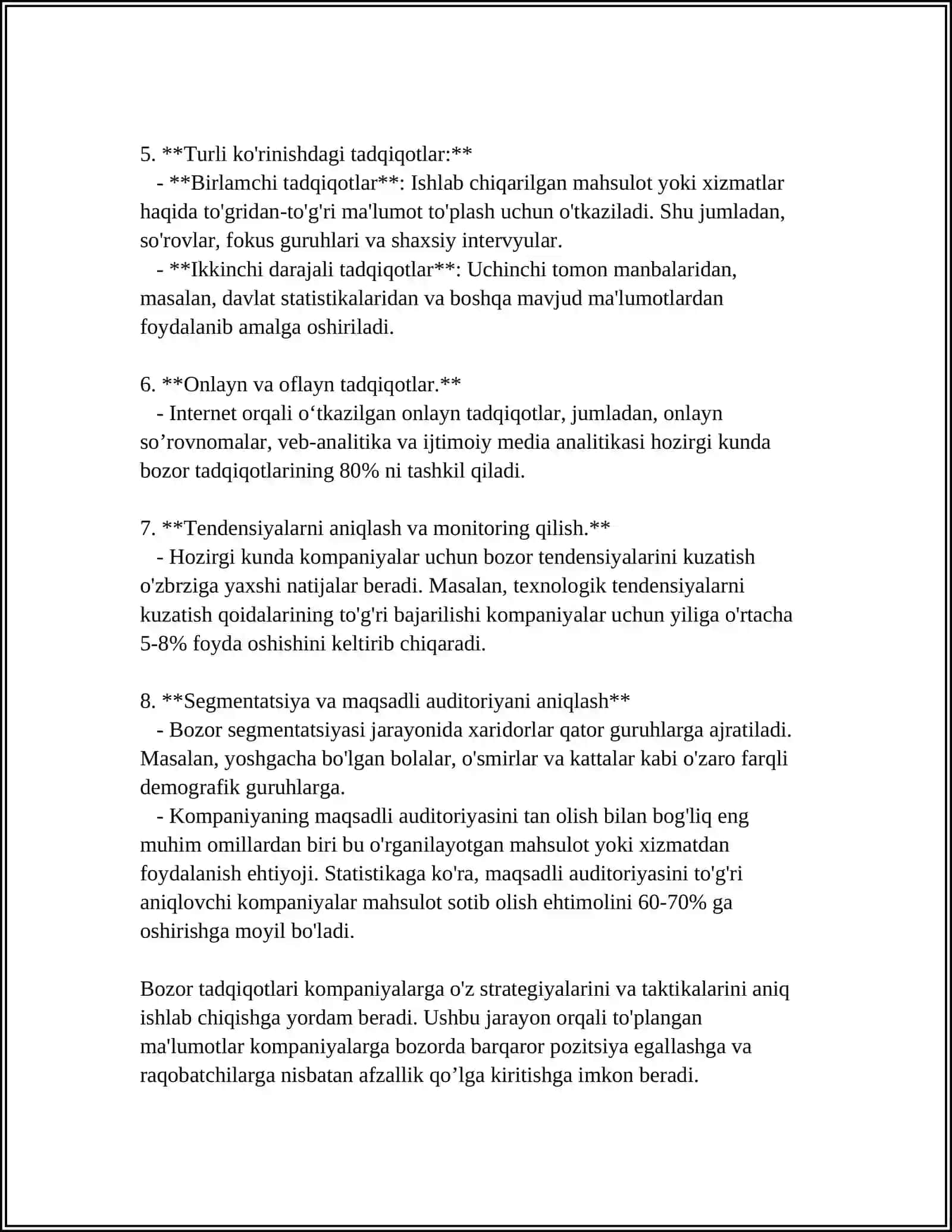 KORXONADA MARKETING JARAYONINI TASHKIL ETISH 4