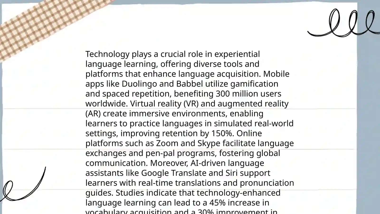 Immersive Language Learning Experiences 4
