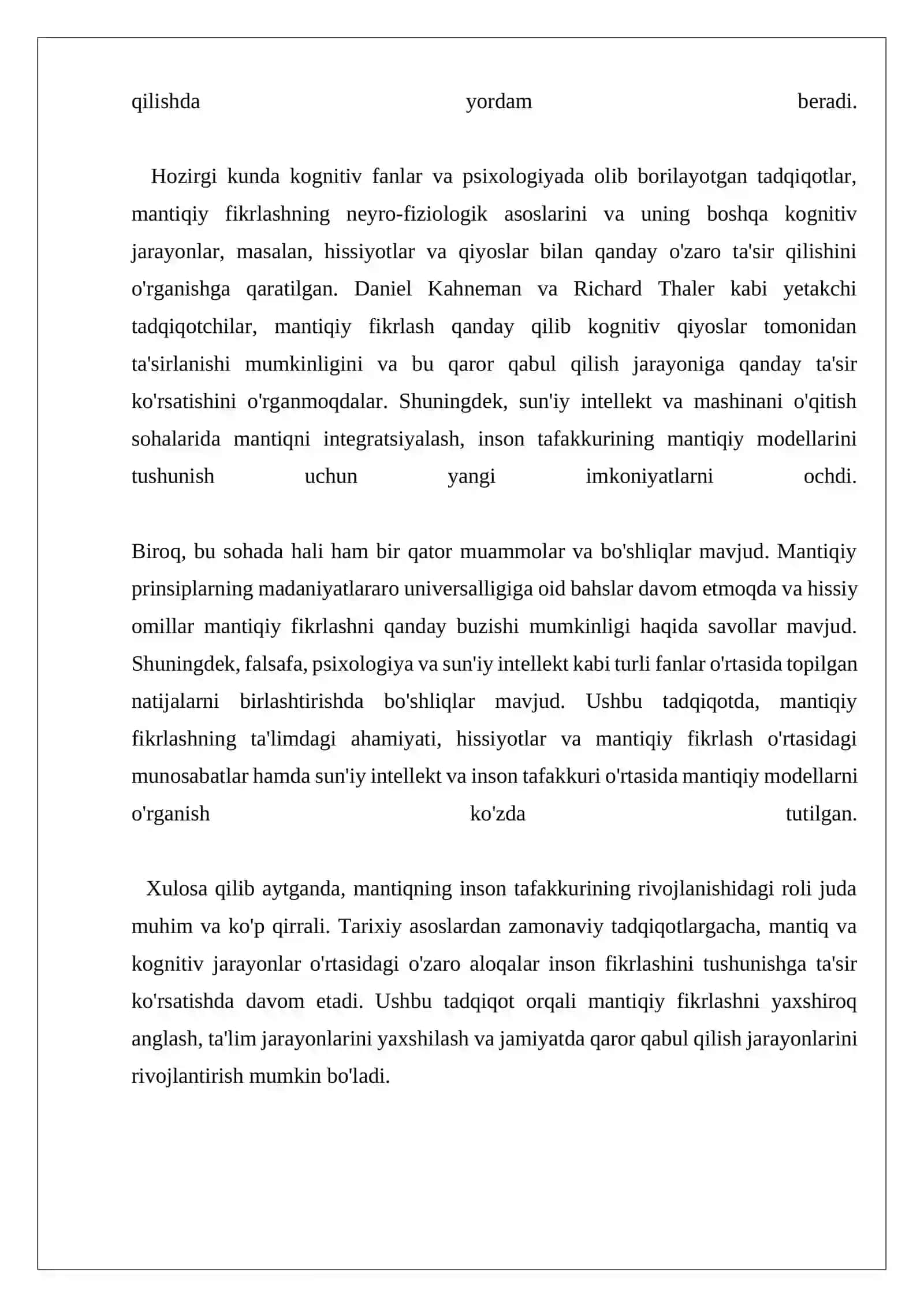 Inson tafakkurining rivojlanishida mantiqning roli 4