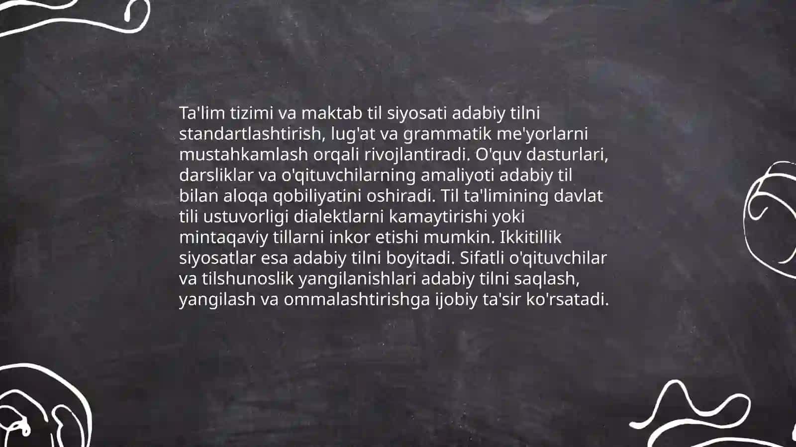 Adabiy tilni rivojlantiruvchi omillar.Til va nutq 4