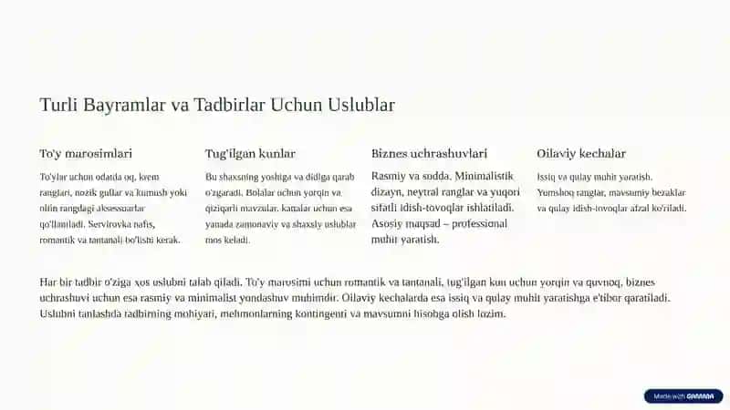 Bayram va Tadbir Stol Servirovkasini Tashkil Etish San'ati 4
