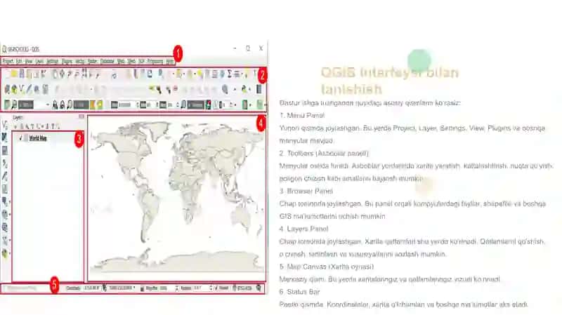 QGIS dasturi va uning asosiy funksiyalari 4