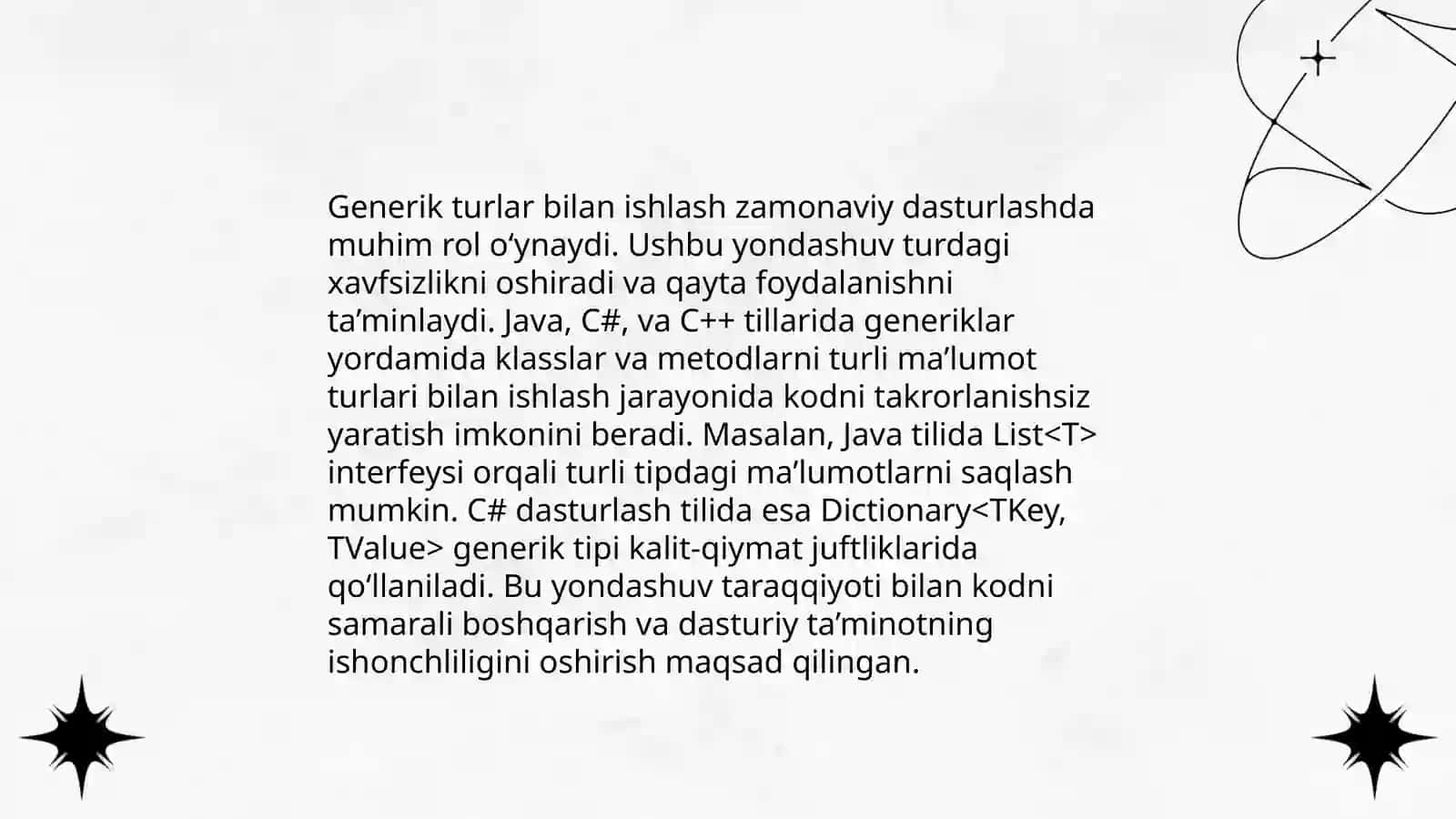 Umumlashgan metod yaratish c# tilida 4