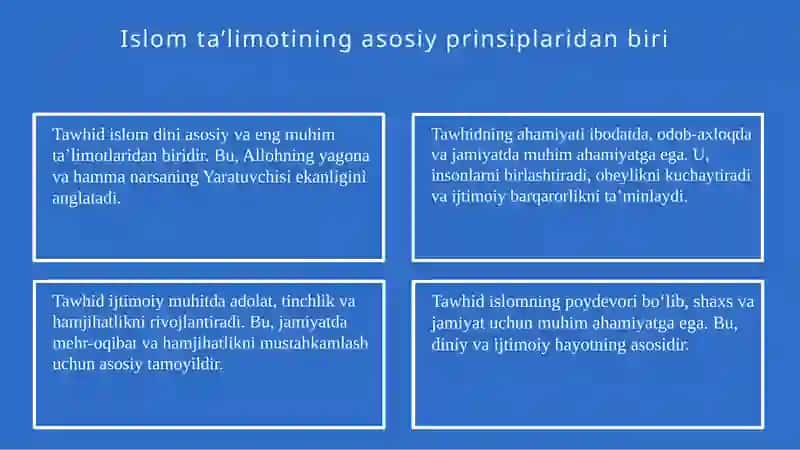 Islom dini taʼlimoti 4