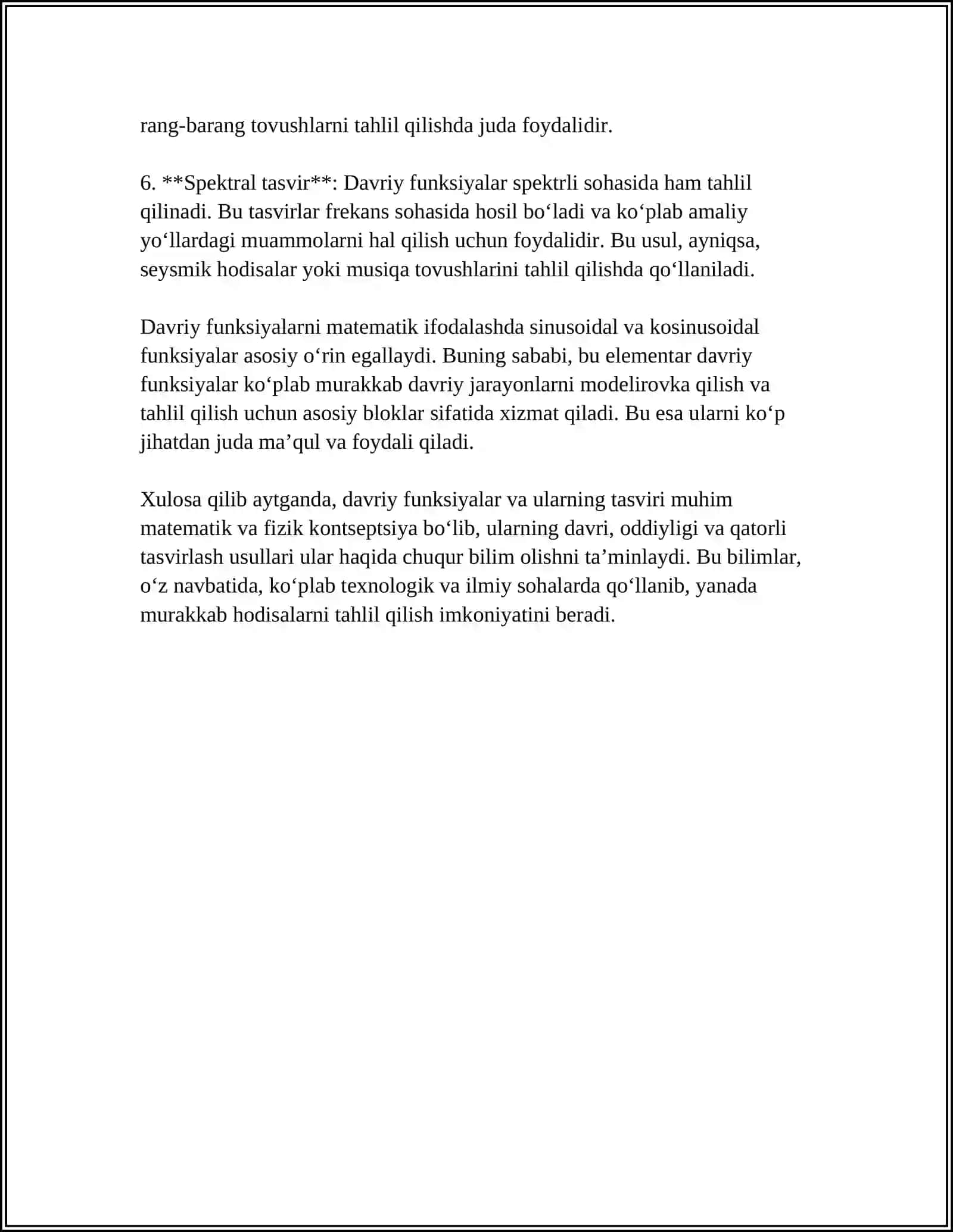 DAVRIY FUNKSIYALARNING TASVIRI 4