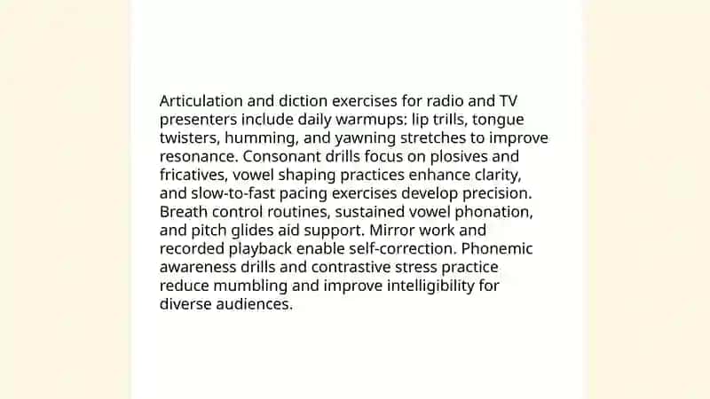 Voice Training Techniques for Broadcasters 4