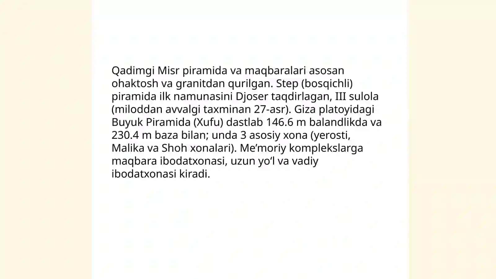 Qadimgi Misr madaniyati 4