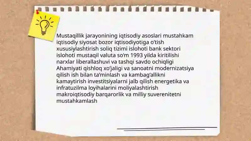 Mustaqil O‘zbekiston Respublikasi tashkil topishining tarixiy ahamiyat 4