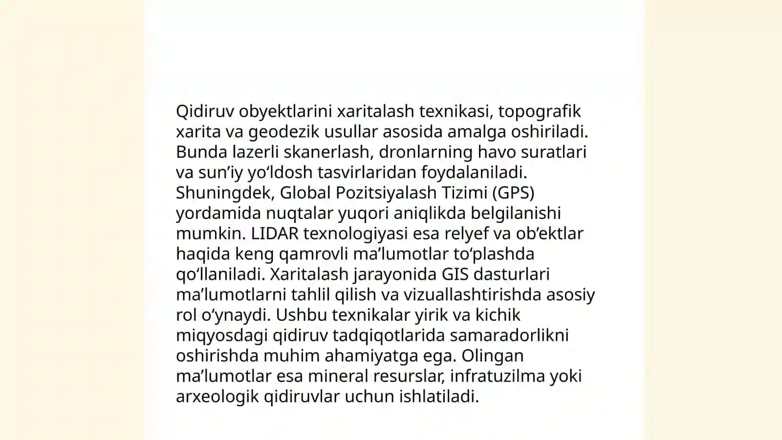 Geologik qidiruv kuzatish obyektlarini bog'lash usullari 4