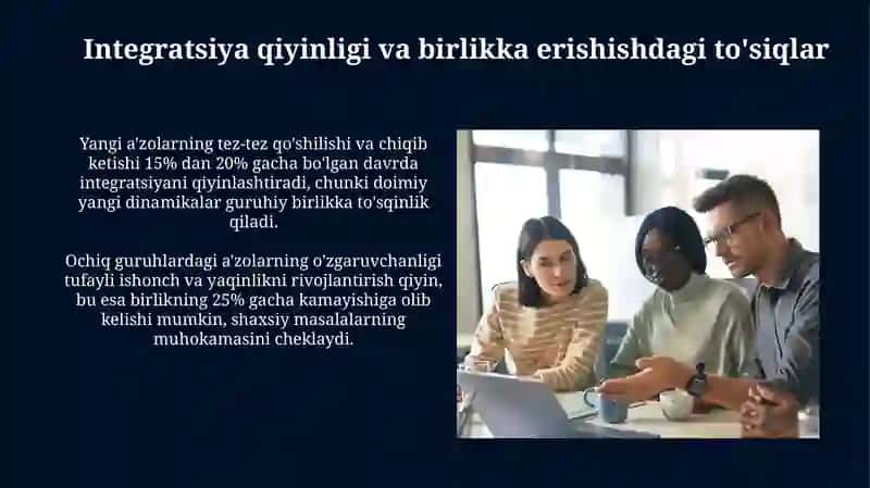 A'zolarning o'zgaruvchanligi va integratsiya muammolari 4