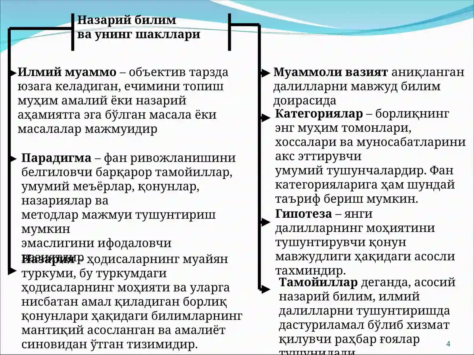 Ҳиссий даражадаги билимнинг шакллари 4