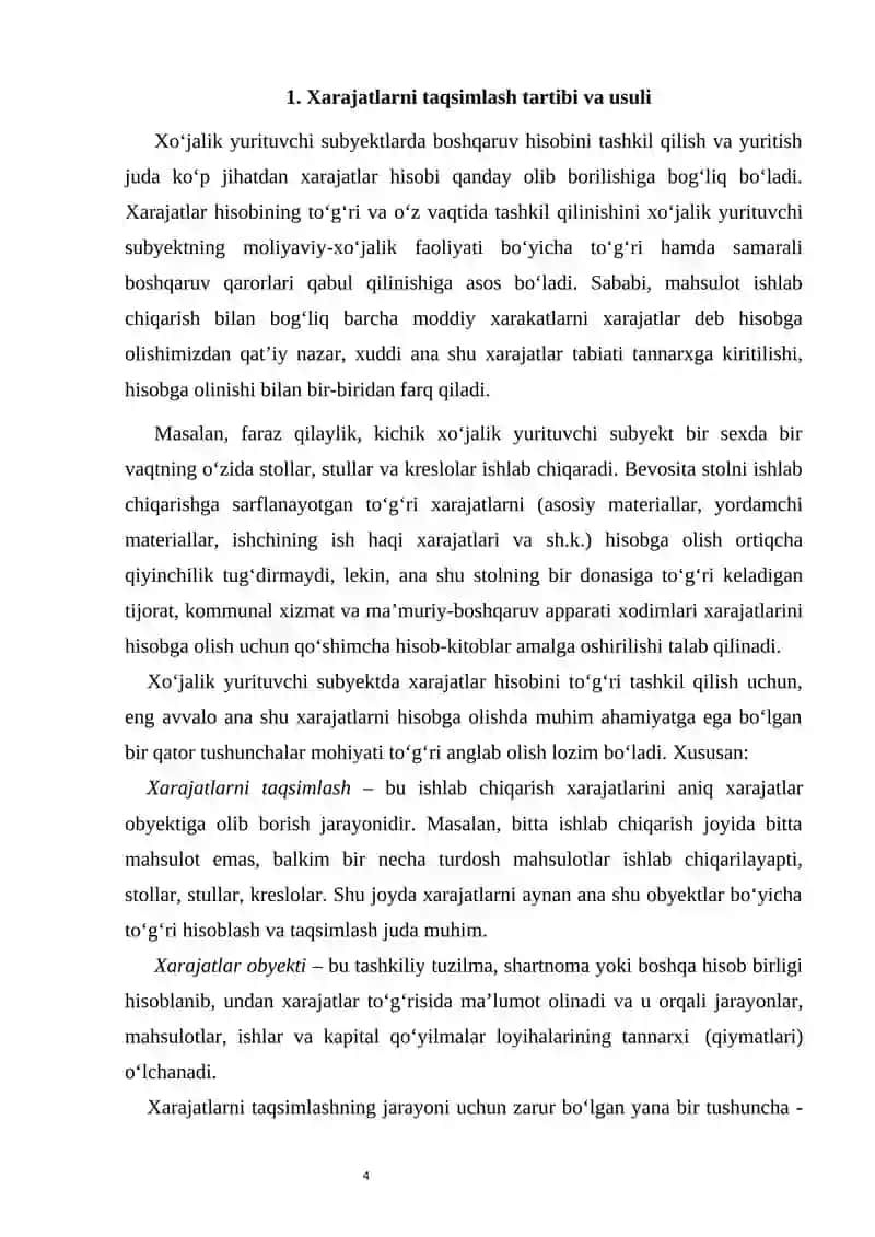 Boshqaruv hisobida jarayonli kalkulyatsiya qilish usuli 4