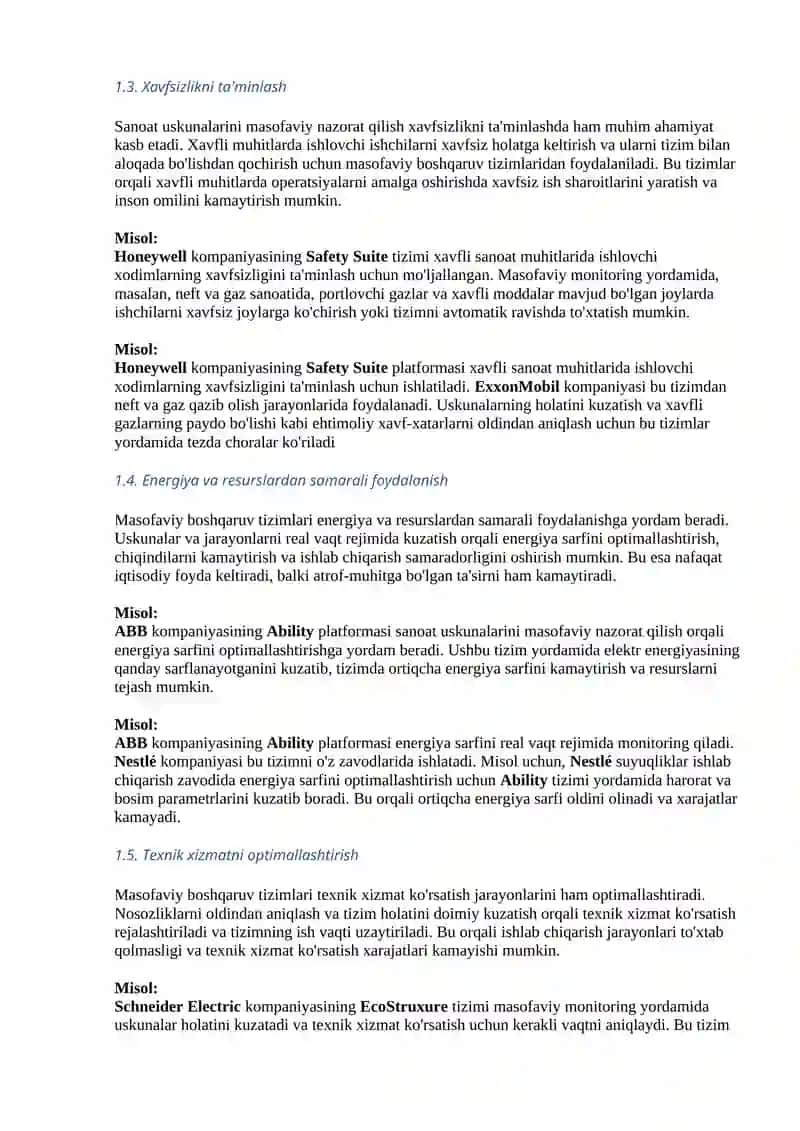 Sanoat uskunalarini masofadan nazorat qilishning samaradorligi va qulayligi 4