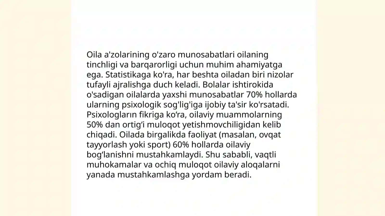 Ózbek oilalarining asosiy etnopsixologik xususiyatlari 4