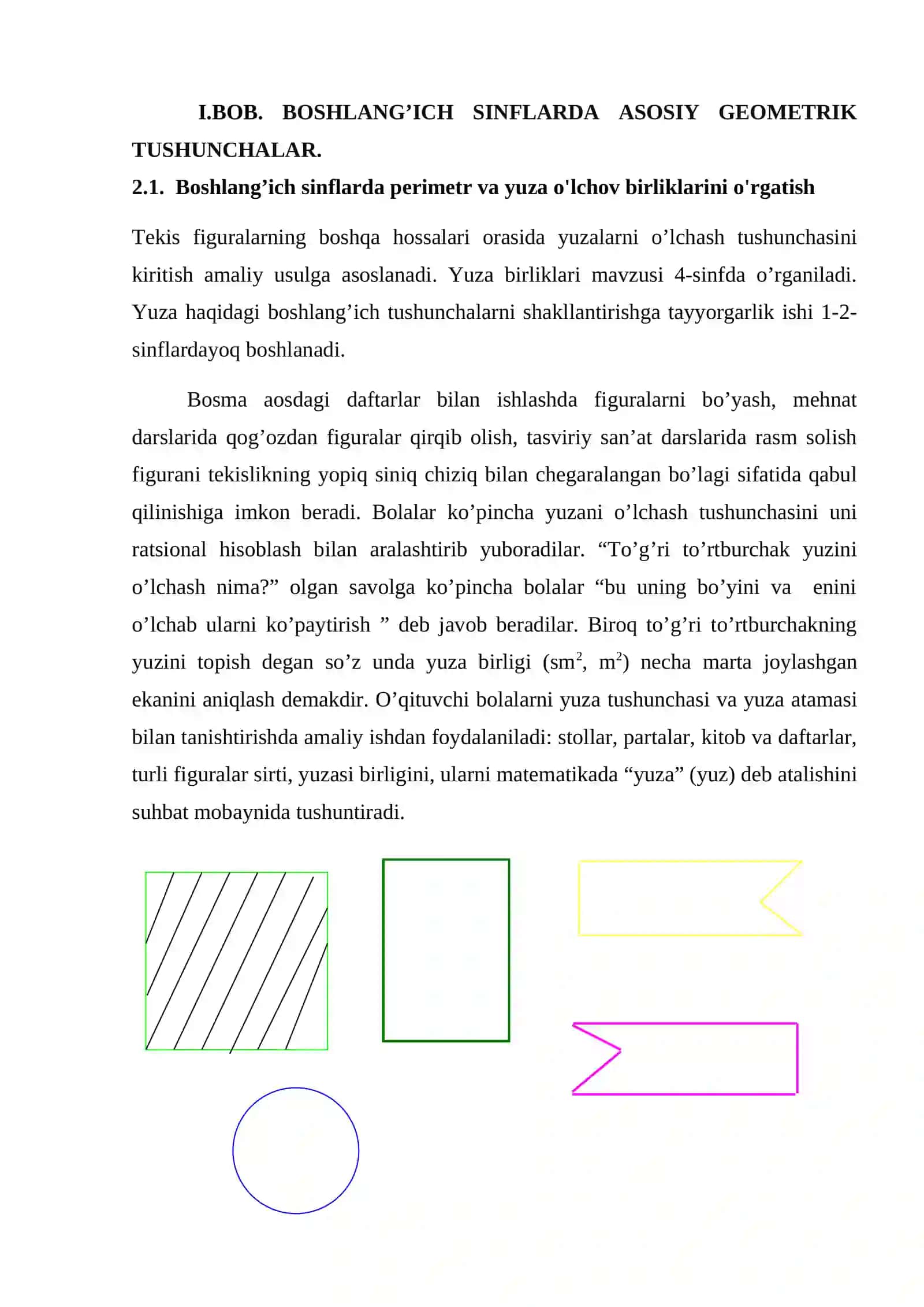 YUZ О’LCHОV BIRLIKLАRIGА DОIR MАSАLАLАR YECHISHGА О’RGАTISHDА АXBОRОT TEXNОLОGIYАLАRIDАN FОYDАLАNISH 4