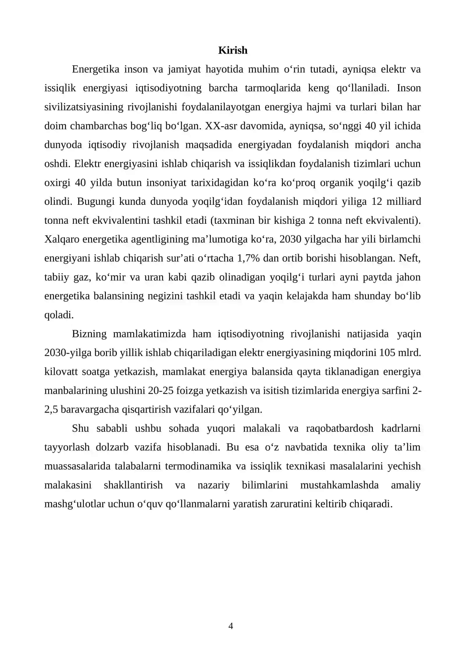 Issiqlik texnikasining nazariy asoslari 4