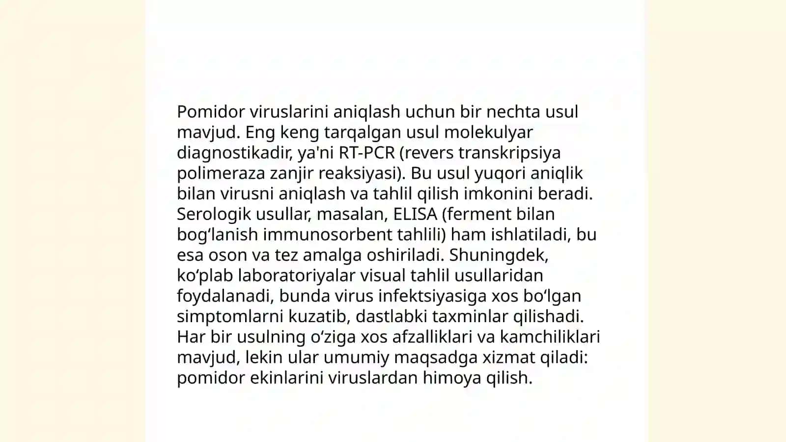 Pomidorda viruslar qo'zg'atadigan kasalliklar 4