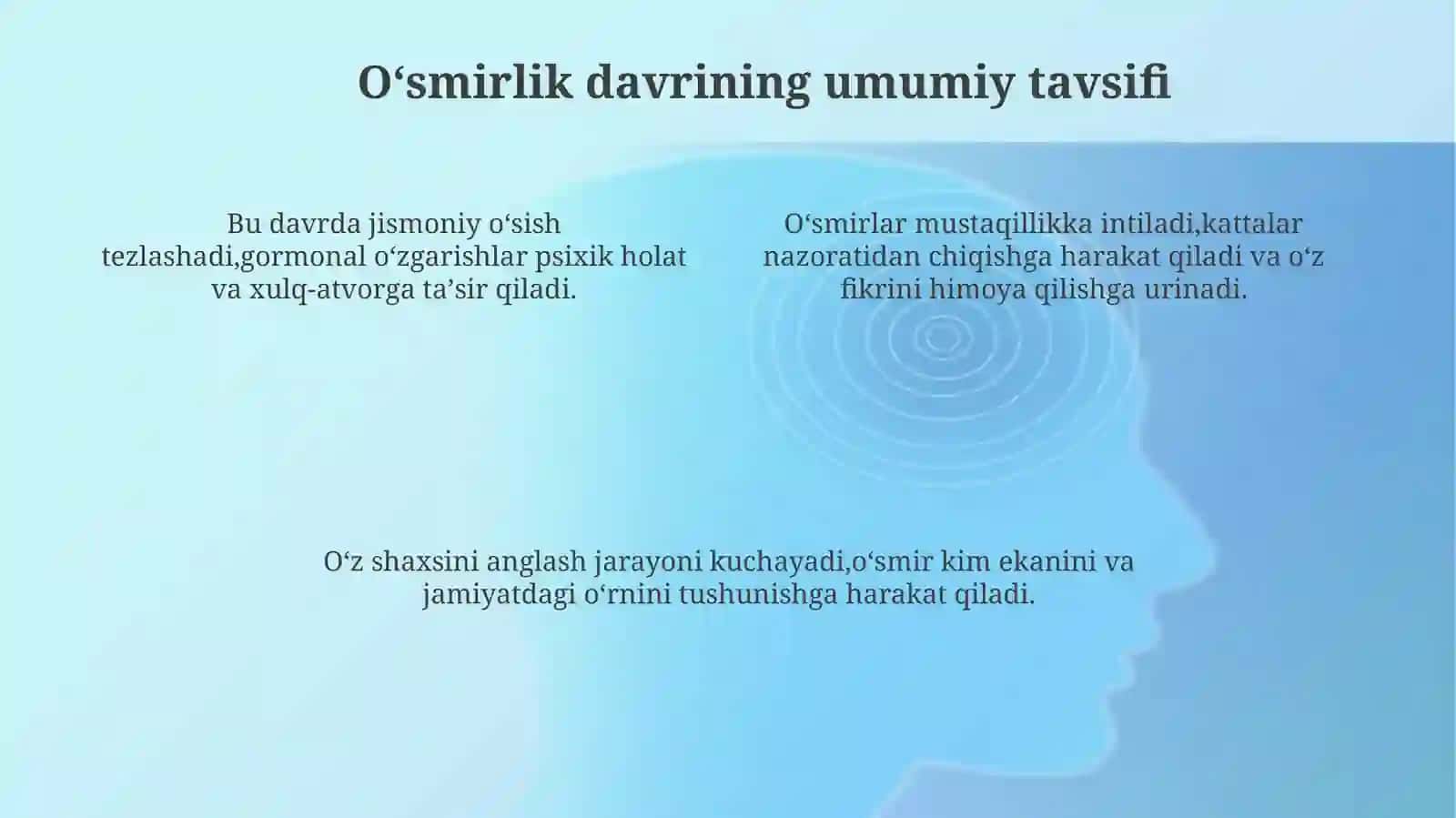 Oʻsmirlik davri psixologiyasi 4