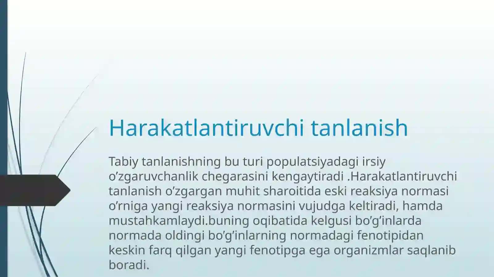 Evolutsiyani harakatga keltiruvchi omillar va mexanizmlar 4