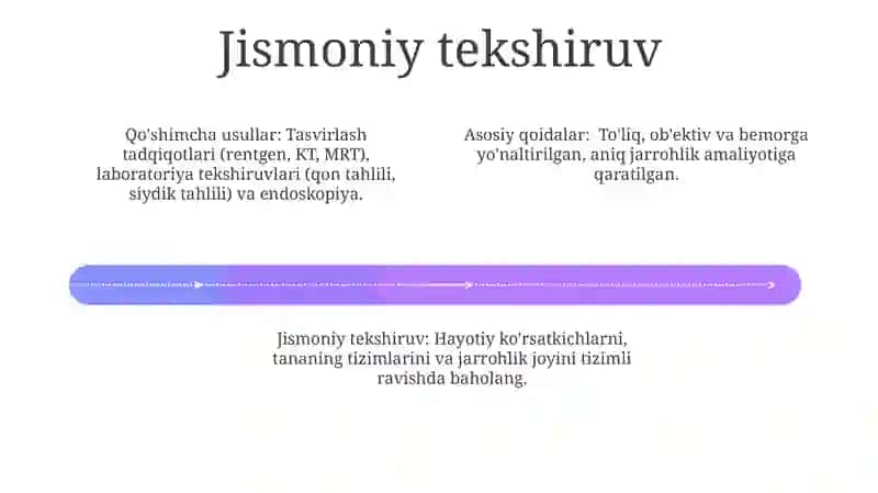 Xirurgik bemorlarni tekshirish asosiy qoidalari 4