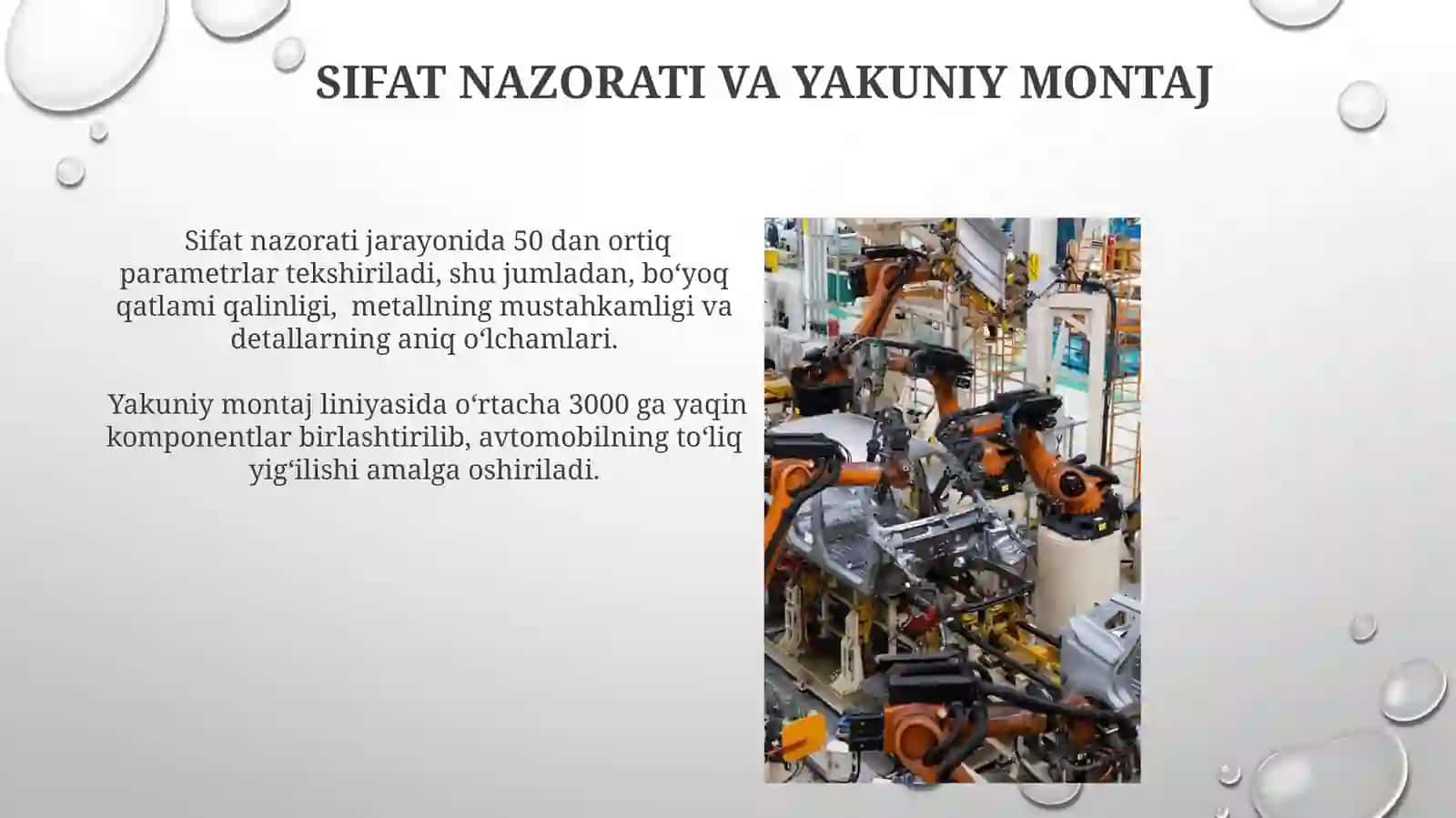 Avtomobil Ishlab Chiqarish Jarayonining Bosqichlari 4