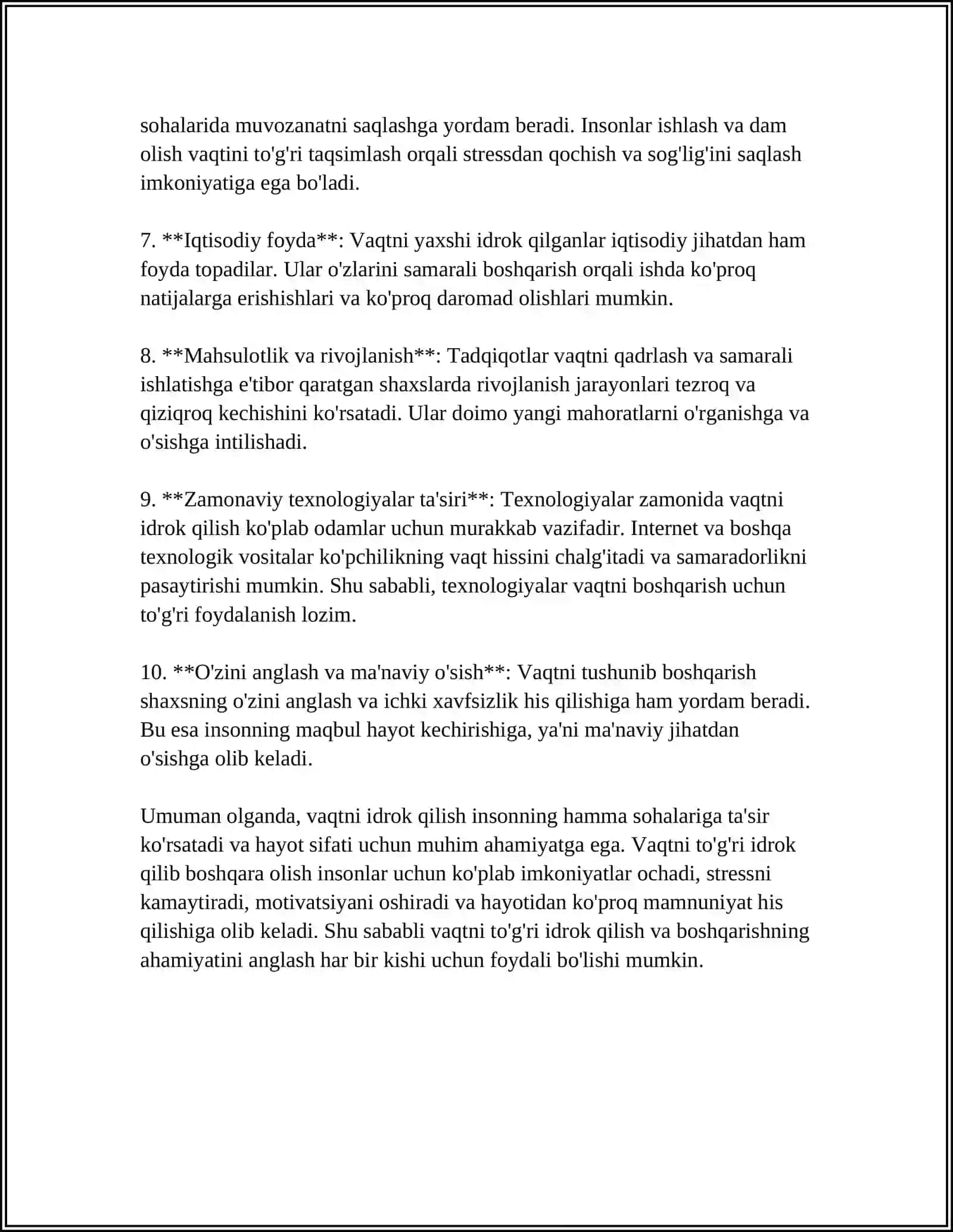 TURLI MAKTABGACHA YOSHDAGI BOLALARDA VAQTNI IDROK QILISHGA O'RGATISH 4