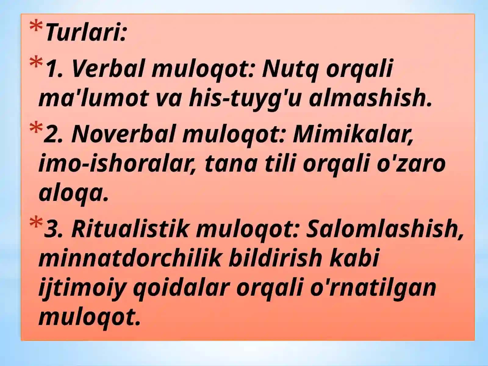 Muloqot: Shifokor va bemor muloqatining psixologik xususiyatlari 4