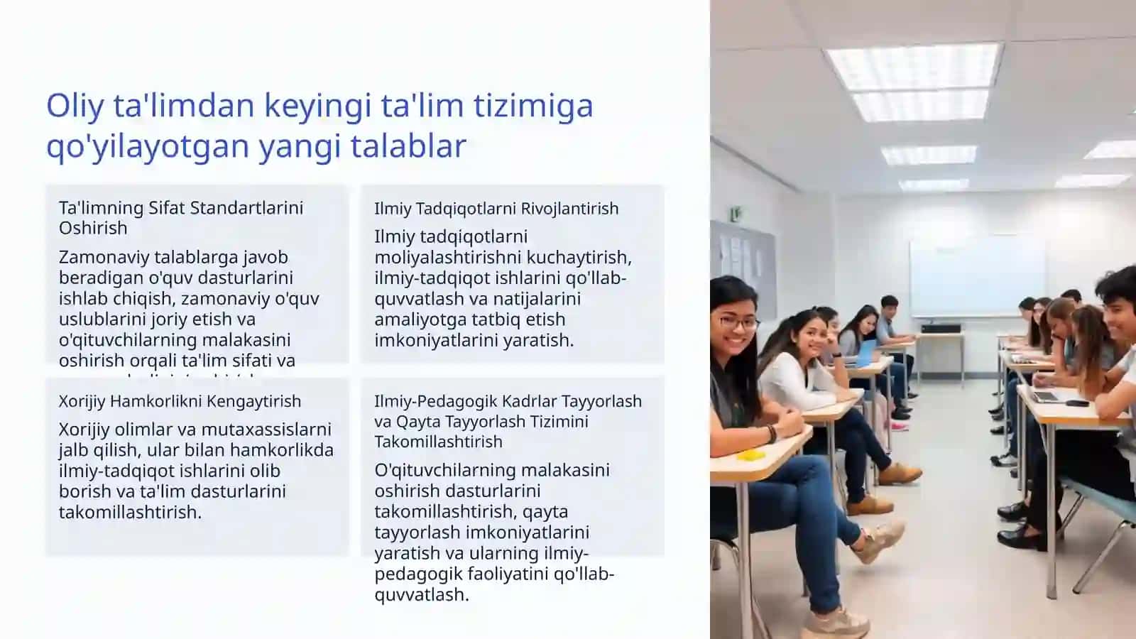 O'zbekiston oliy ta'limidan keyingi ta'lim va ilmiy-pedagogik kadrlartayyorlash 4