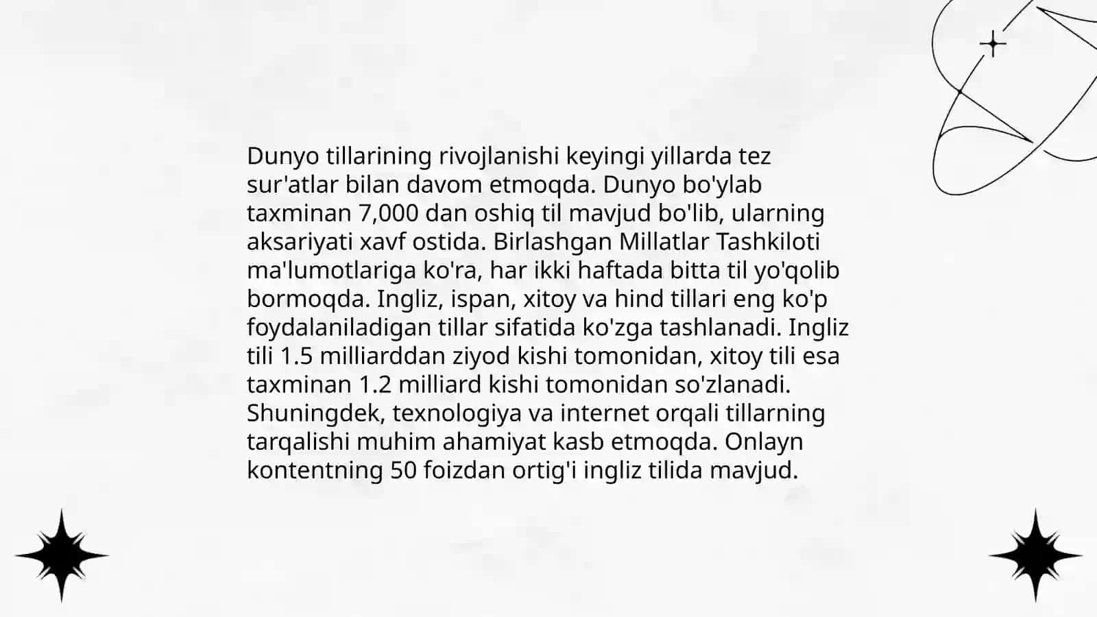 Tillarning shakllanishi va rivojlanishi 4