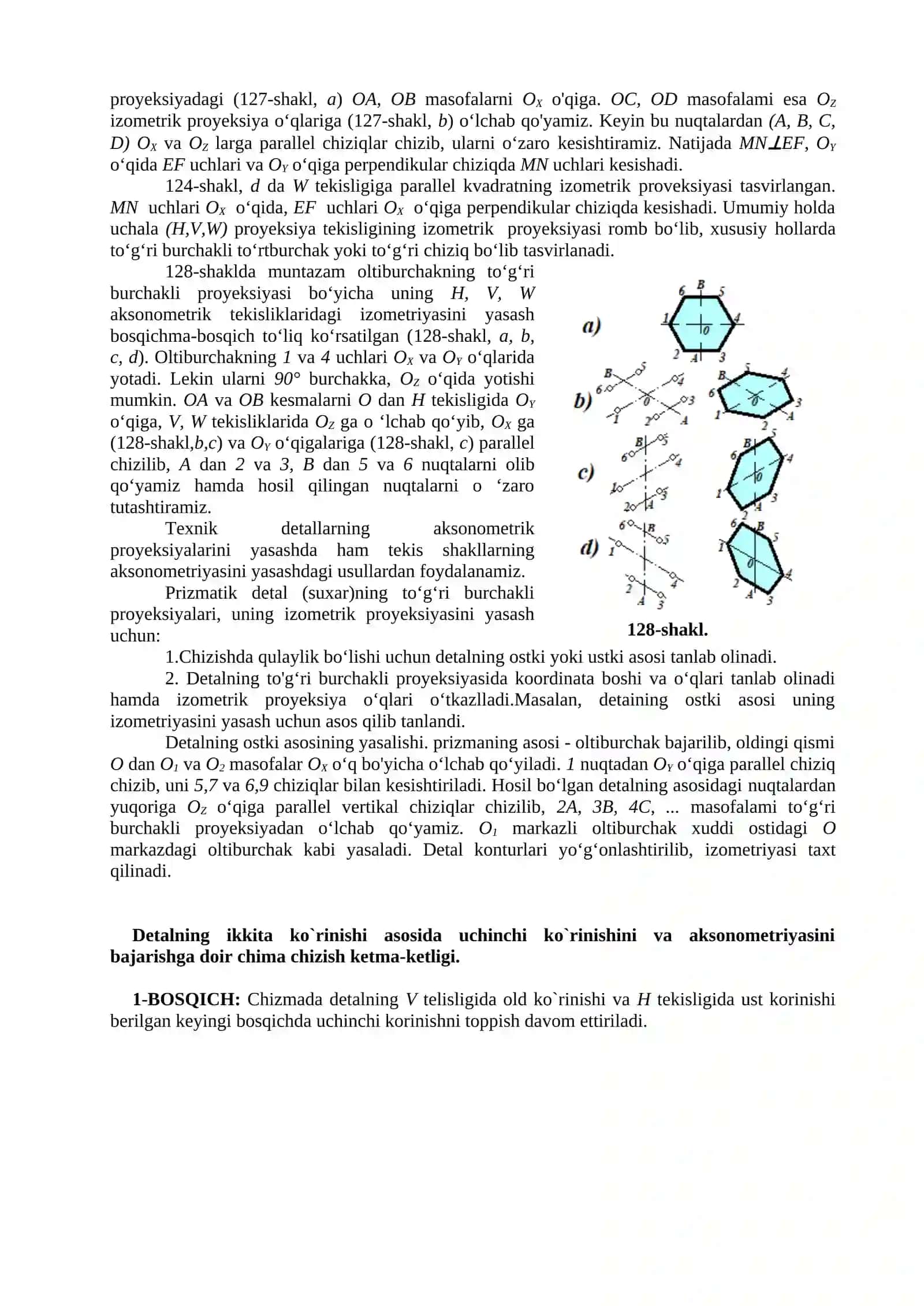 Aksonometrik proyeksyalar 4