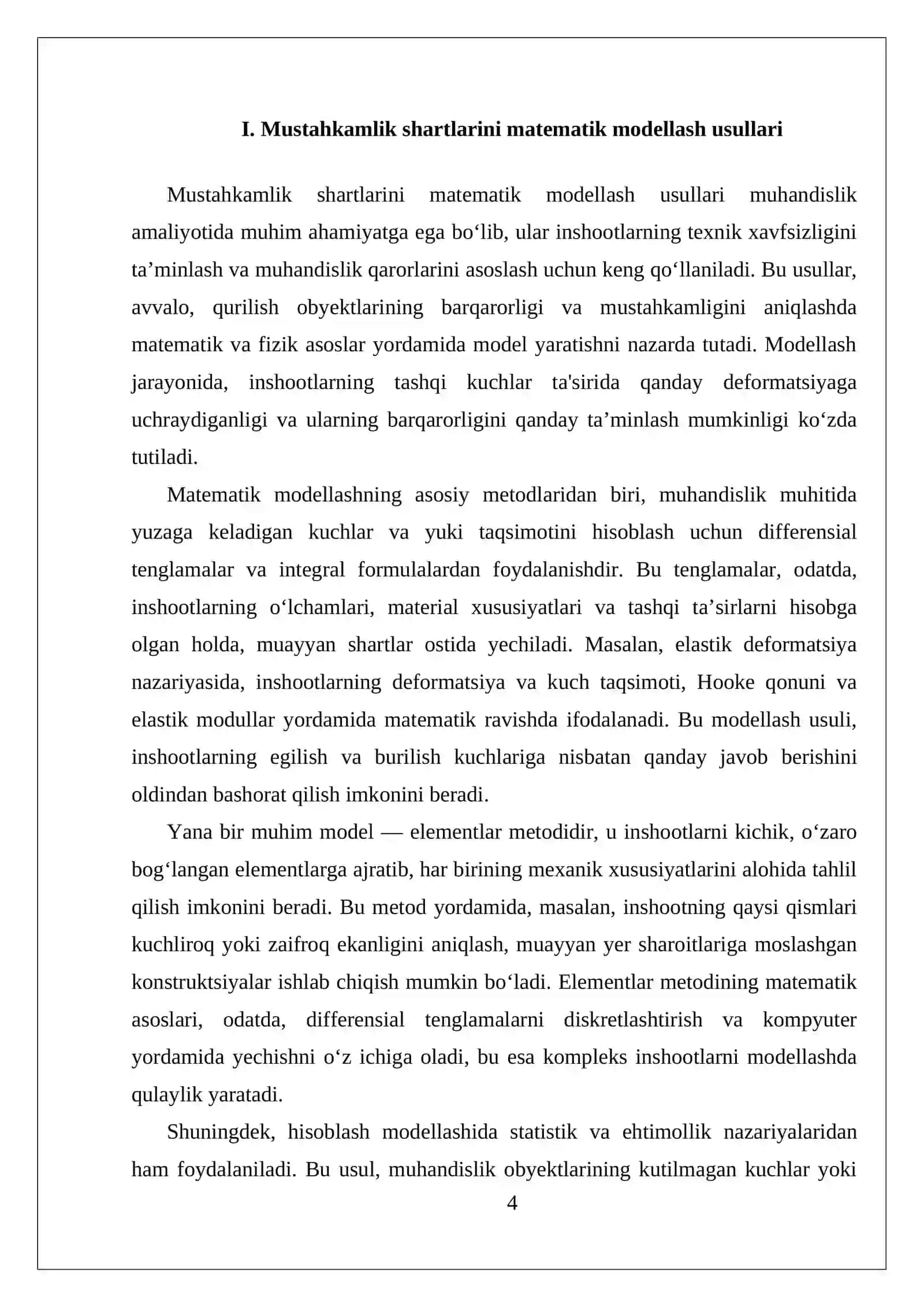 BURALISHDA MUSTAHKAMLIK VA BIKRLIK SHARTLARI 4