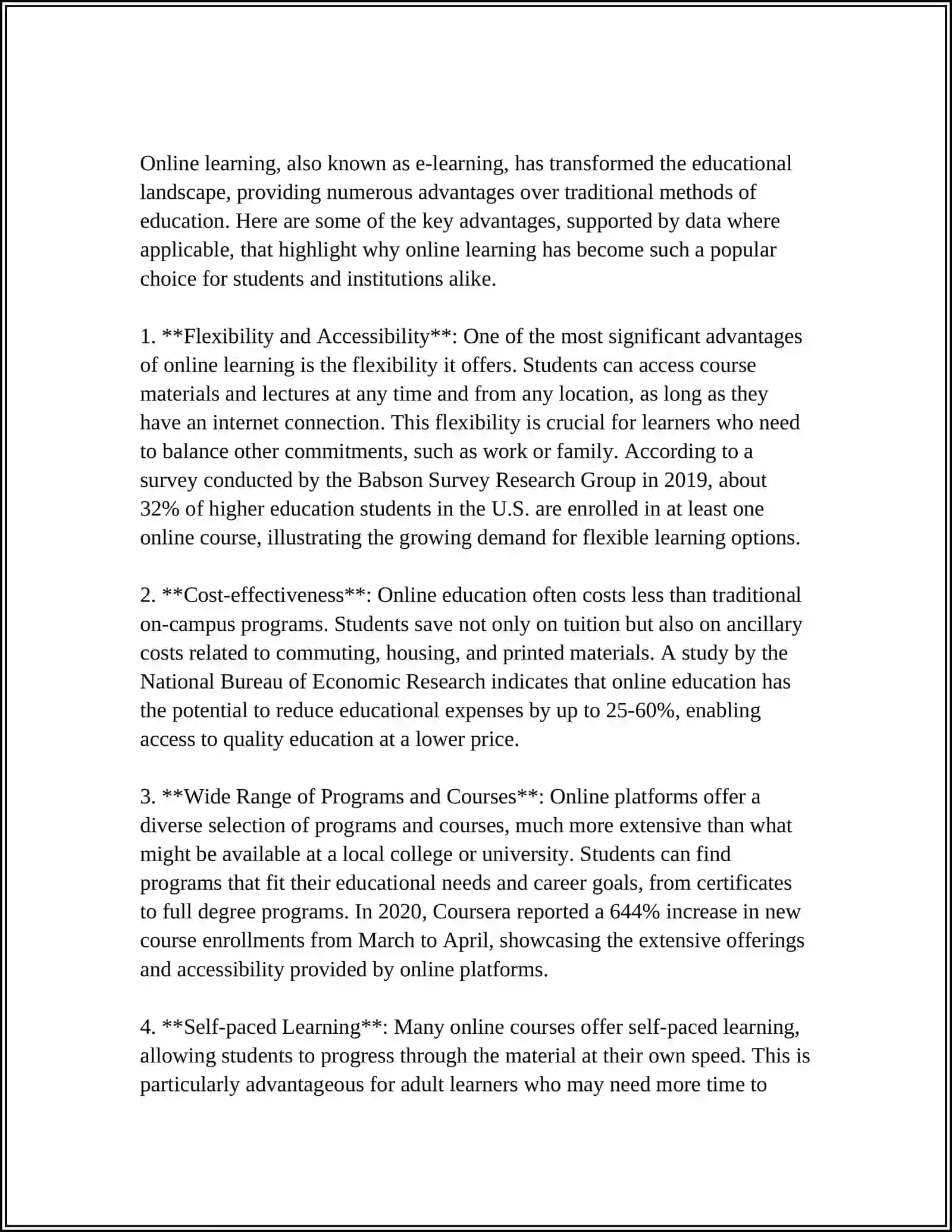 "FACE TO FACE LEARNING VS ONLINE LEARNING" 4